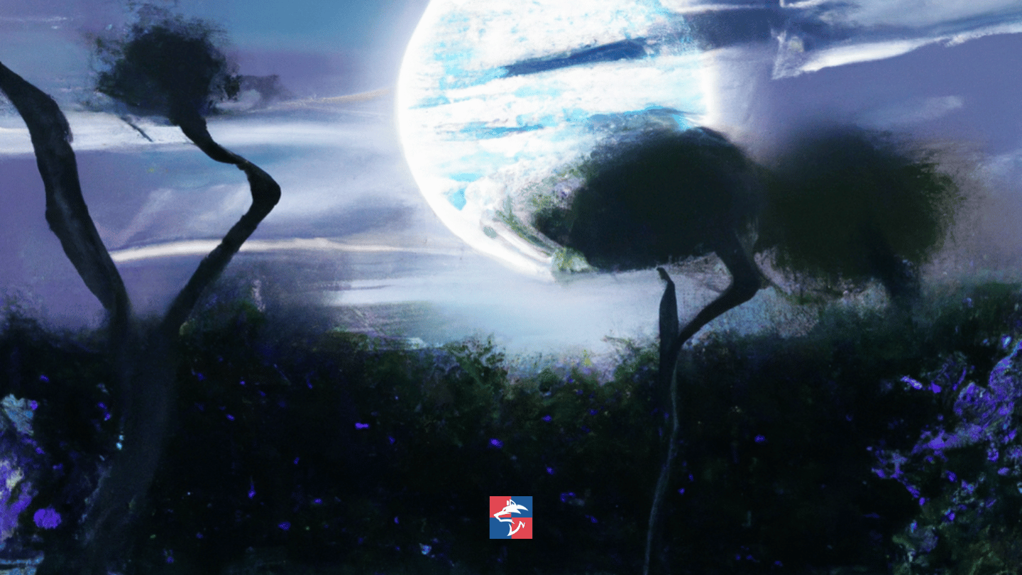 The Moonlit Pond image